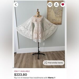 Beautiful boho (sheer) dress from Etsy.